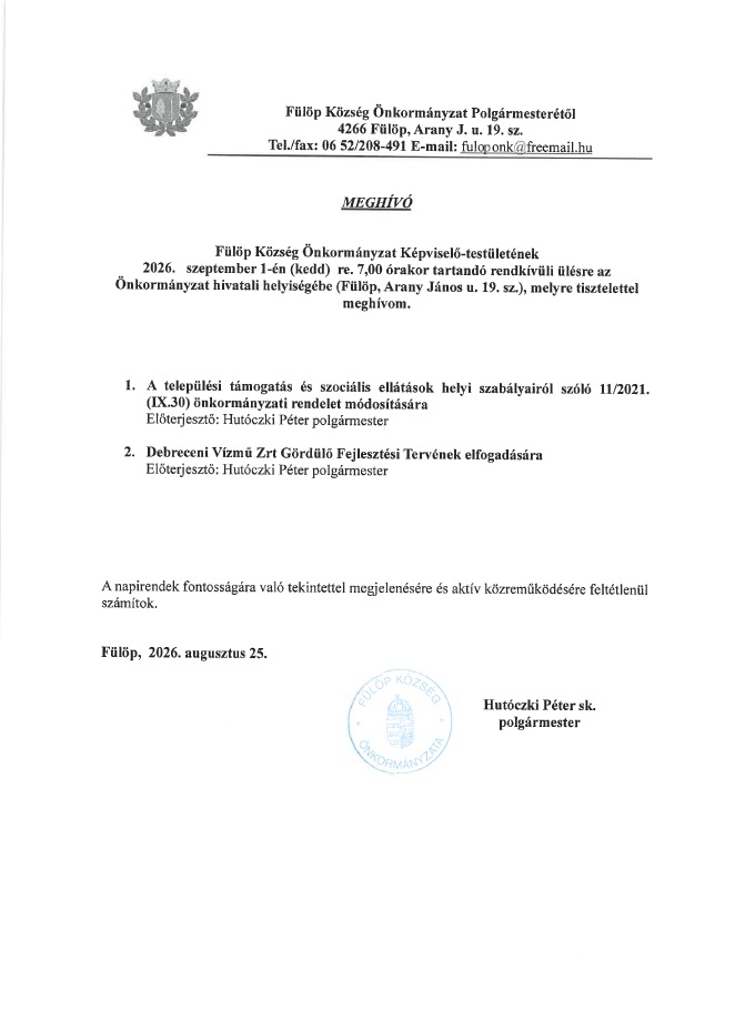 Meghivo 20260901